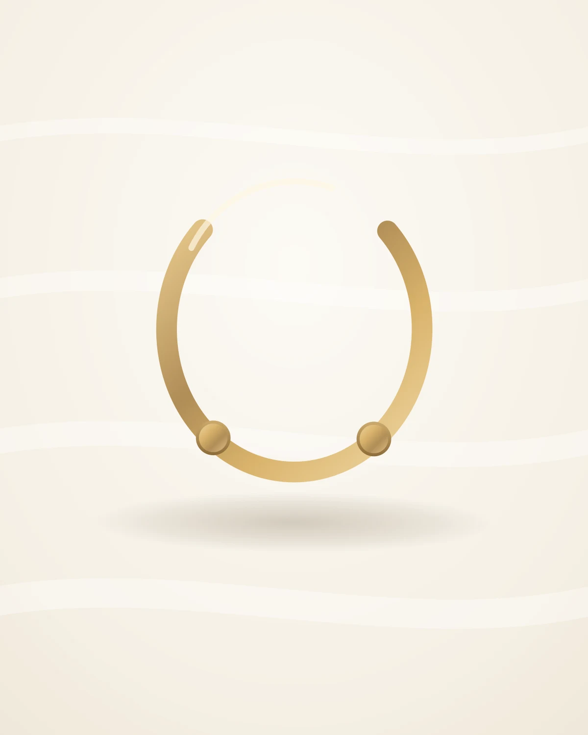 Odéa Collar Necklace — studio front view on ivory silk
